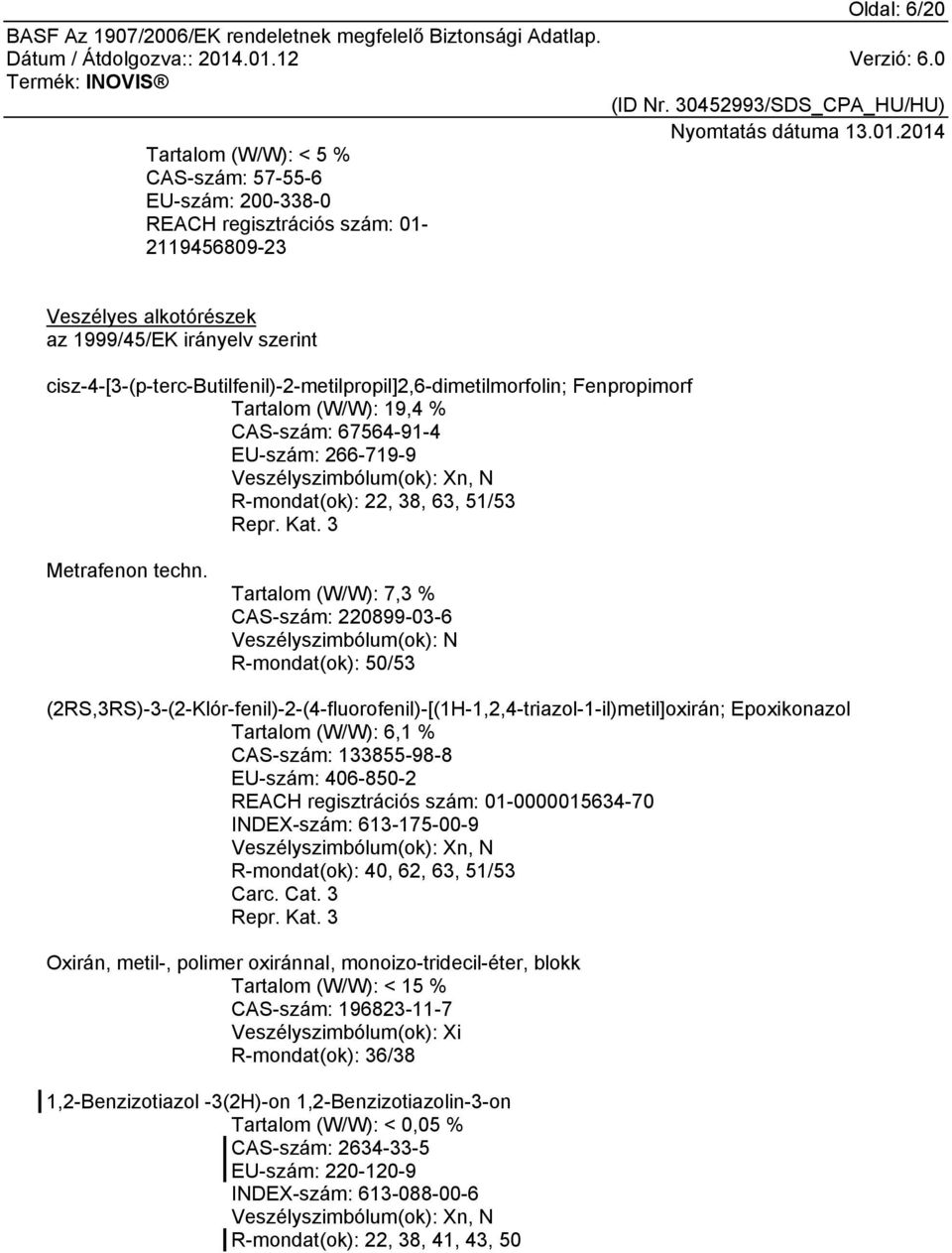 51/53 Repr. Kat. 3 Metrafenon techn.