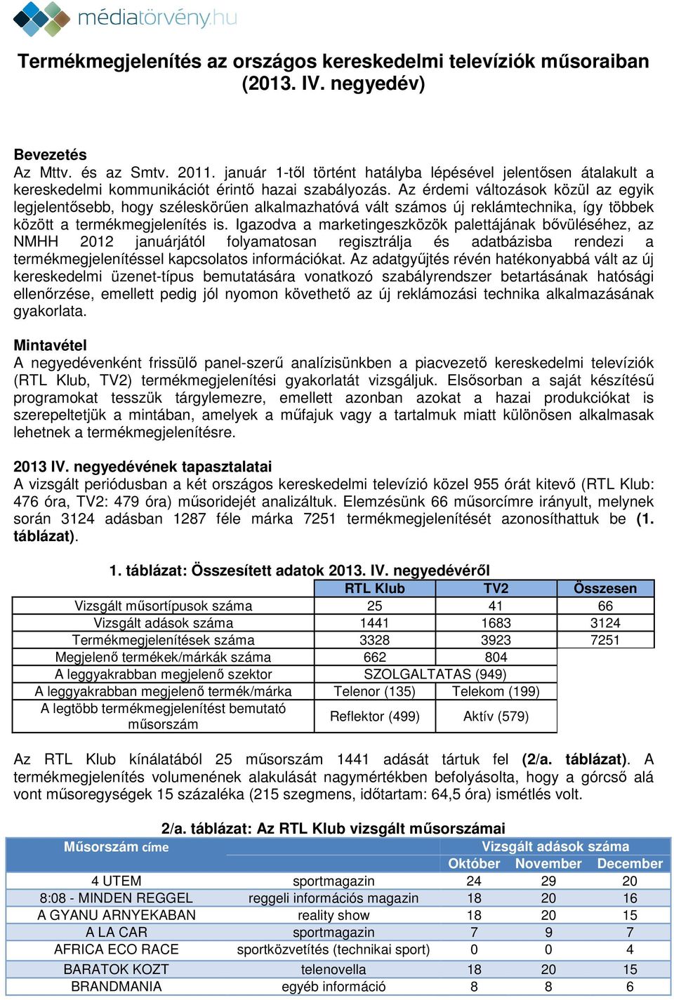 Az érdemi változások közül az egyik legjelentősebb, hogy széleskörűen alkalmazhatóvá vált számos új reklámtechnika, így többek között a termékmegjelenítés is.