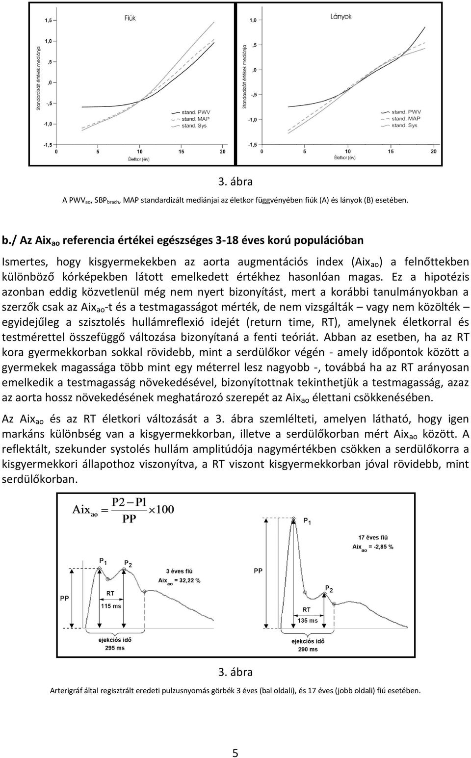 / Az Aix ao referencia értékei egészséges 3-18 éves korú populációban Ismertes, hogy kisgyermekekben az aorta augmentációs index (Aix ao ) a felnőttekben különböző kórképekben látott emelkedett