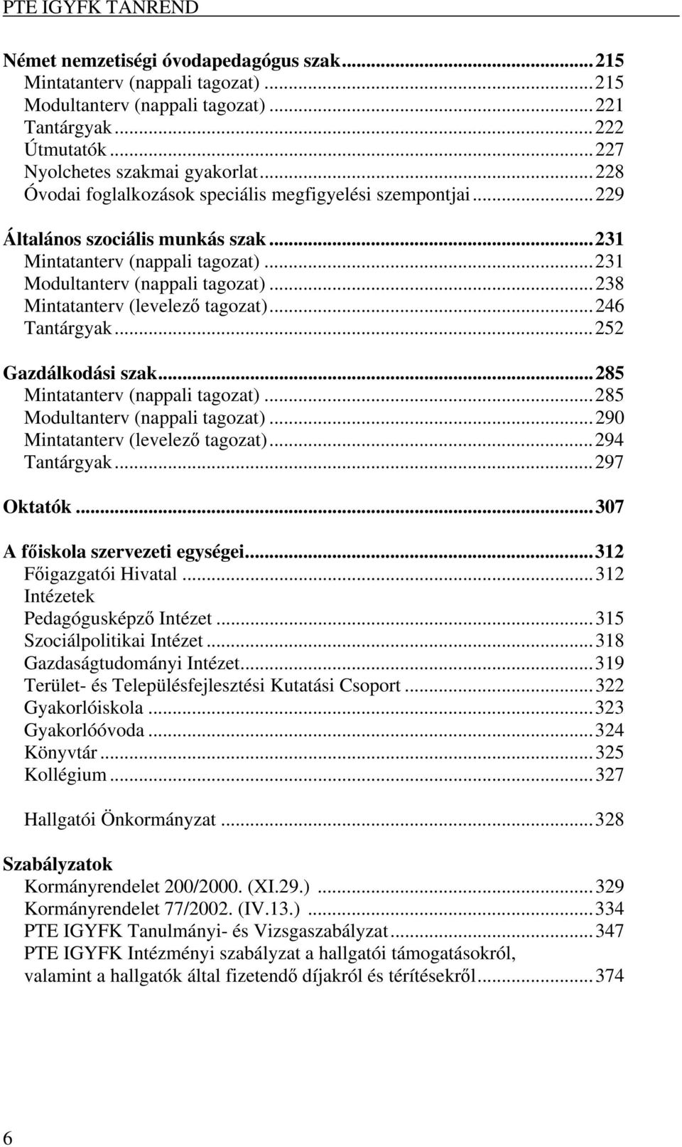 ..238 Mintatanterv (levelező tagozat)...246 Tantárgyak...252 Gazdálkodási szak...285 Mintatanterv (nappali tagozat)...285 Modultanterv (nappali tagozat)...290 Mintatanterv (levelező tagozat).