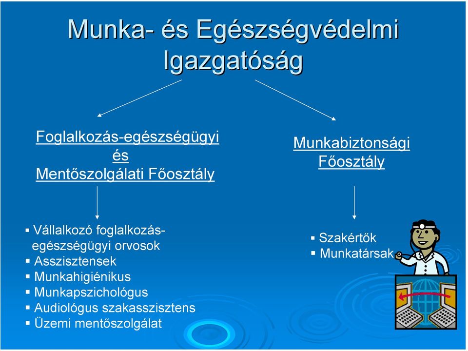 foglalkozásegészségügyi orvosok Asszisztensek Munkahigiénikus