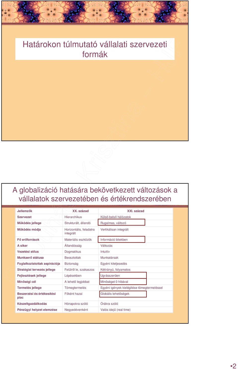 Készeltgazdálkodás Pénzügyi helyzet elemzése Materiális eszközök Állandósság Dogmatikus Beosztottak Biztonság XX.