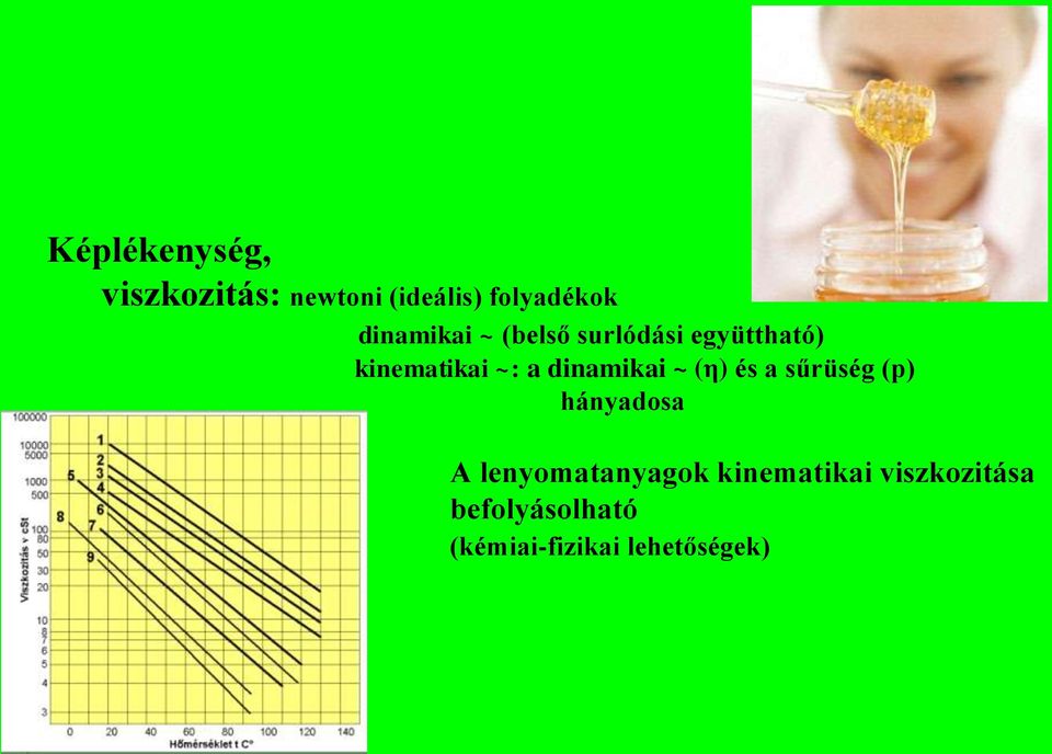 dinamikai ~ (η) és a sűrüség (p) hányadosa A lenyomatanyagok