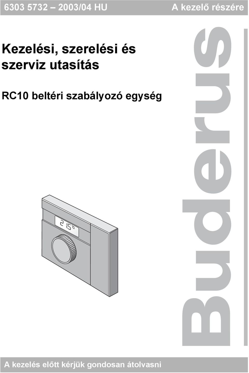 utasítás RC10 beltéri szabályozó