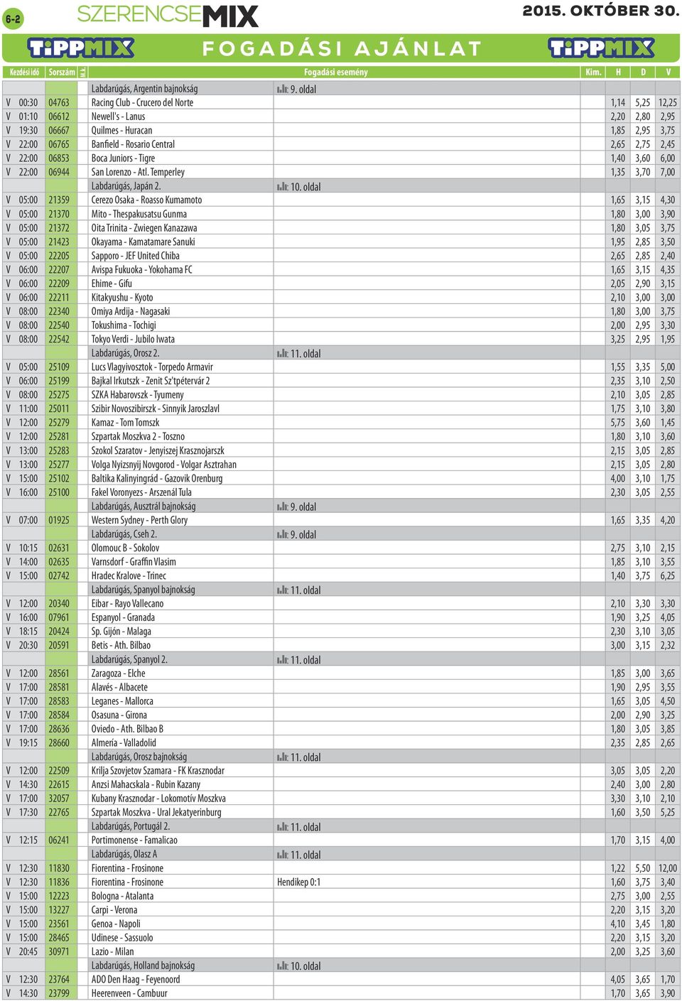 V 05:00 21359 Cerezo Osaka - Roasso Kumamoto 1,65 3,15 4,30 V 05:00 21370 Mito - Thespakusatsu Gunma 1,80 3,00 3,90 V 05:00 21372 Oita Trinita - Zwiegen Kanazawa 1,80 3,05 3,75 V 05:00 21423 Okayama