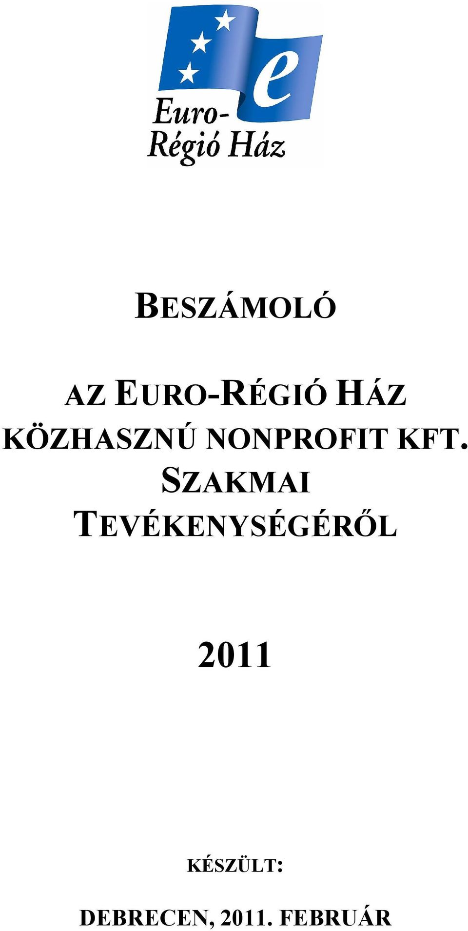 SZAKMAI TEVÉKENYSÉGÉRİL 2011