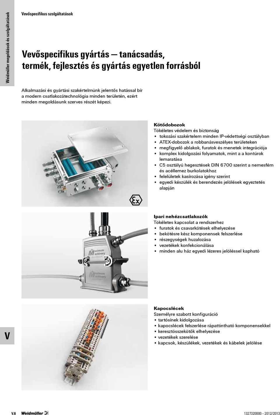 T Kötődobozok Tökéletes védelem és biztonság tokozási szakértelem minden IP-védettségi osztályban ATEX-dobozok a robbanásveszélyes területeken megfigyelő ablakok, furatok és menetek integrációja