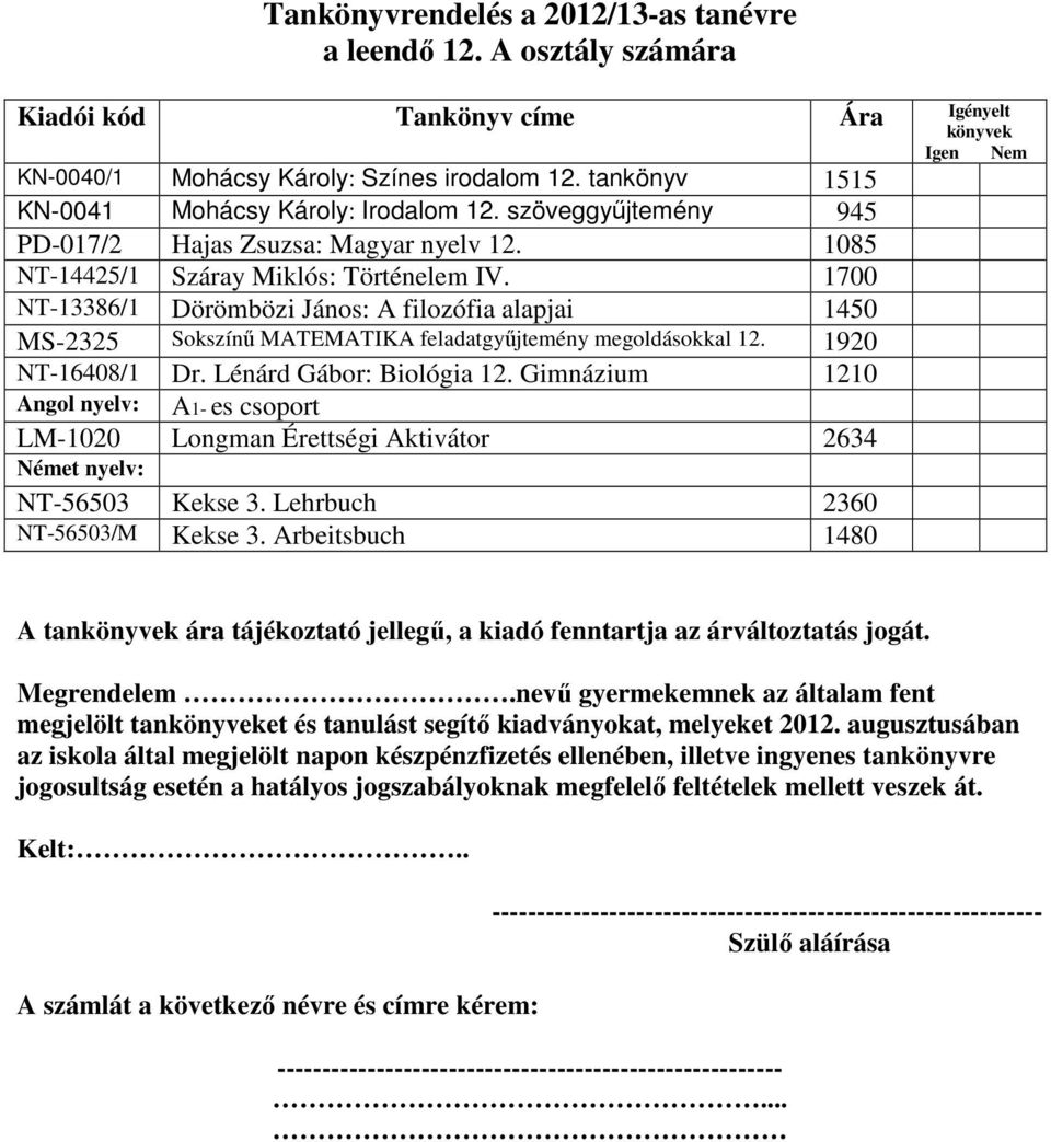 es csoport Német nyelv: NT-56503