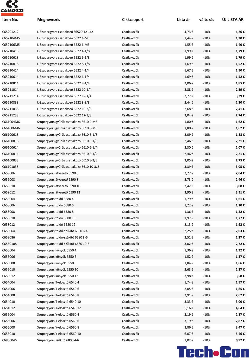 -10%, C65210614 L-Szuperg ors satlakozó - / Csatlakozók, -10%, C65210814 L-Szuperg ors satlakozó - / Csatlakozók, -10%, C65211014 L-Szuperg ors satlakozó - / Csatlakozók, -10%, C65211214 L-Szuperg