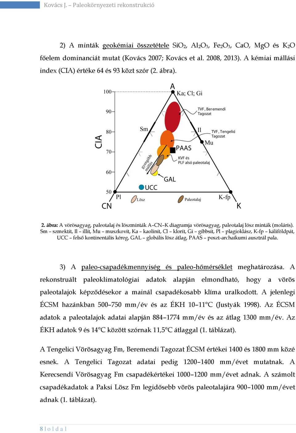 Sm szmektit, Il illit, Mu muszkovit, Ka kaolinit, Cl klorit, Gi gibbsit, Pl plagioklász, K-fp káliföldpát, UCC felső kontinentális kéreg, GAL globális lösz átlag, PAAS poszt-archaikumi ausztrál pala.