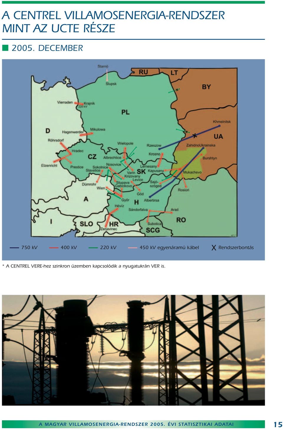 Rendszerbontás * A CENTREL VERE-hez szinkron üzemben kapcsolódik