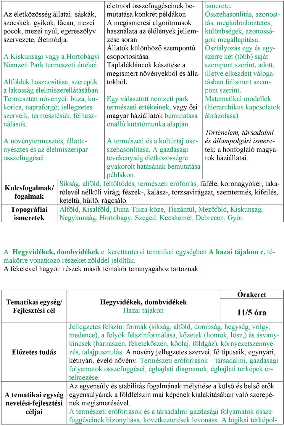 A növénytermesztés, állattenyésztés és az élelmiszeripar összefüggései.