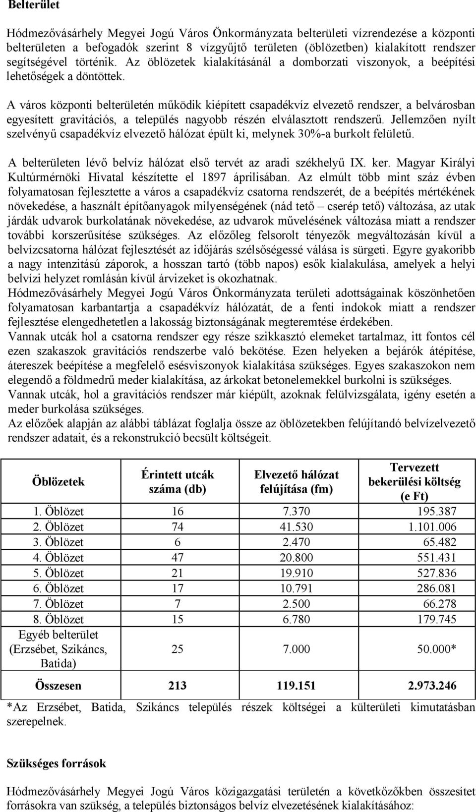 A város központi belterületén működik kiépített csapadékvíz elvezető rendszer, a belvárosban egyesített gravitációs, a település nagyobb részén elválasztott rendszerű.