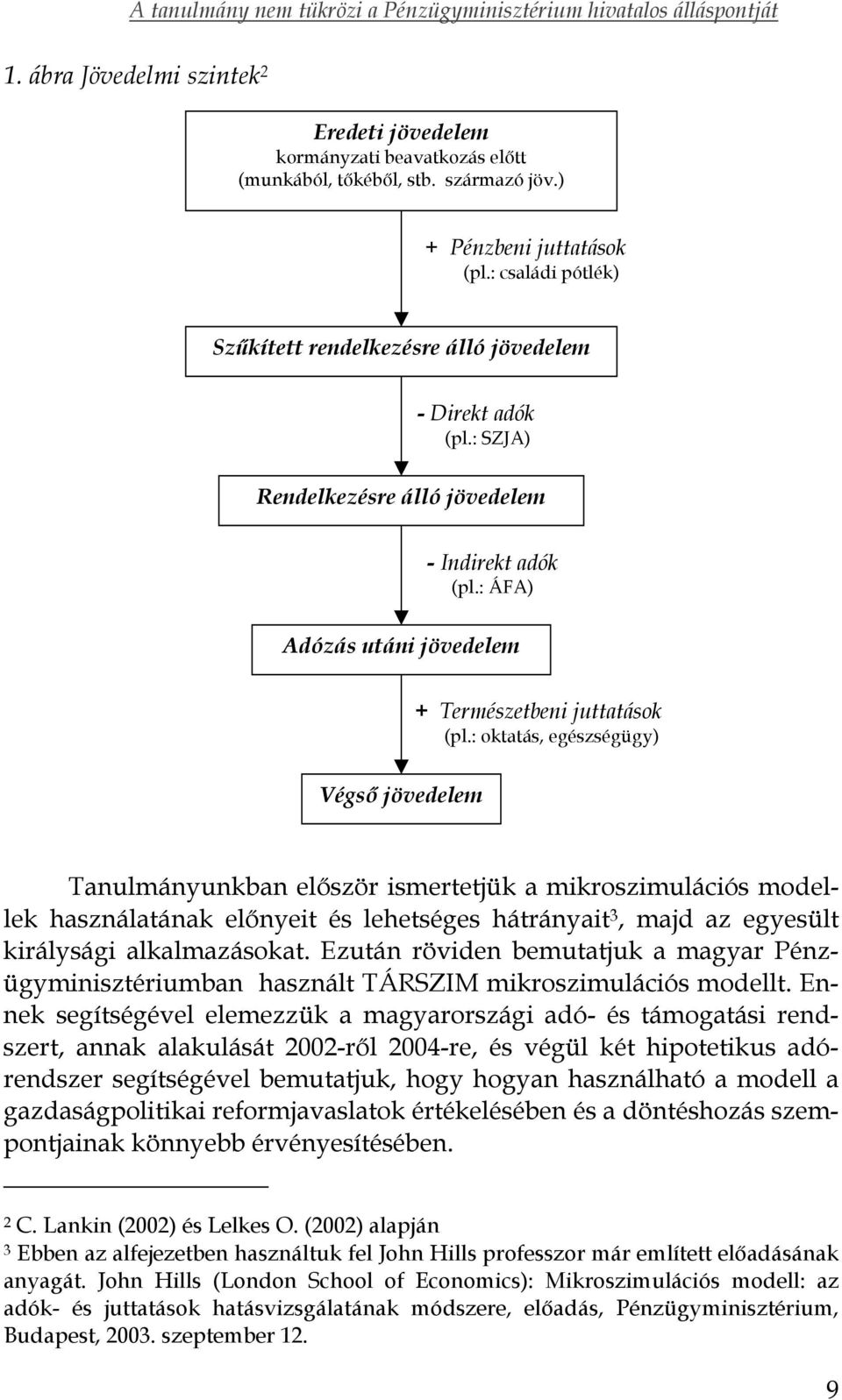 : oktatás, egészségügy) Végső jövedelem Tanulmányunkban először ismertetjük a mikroszimulációs modellek használatának előnyeit és lehetséges hátrányait 3, majd az egyesült királysági alkalmazásokat.