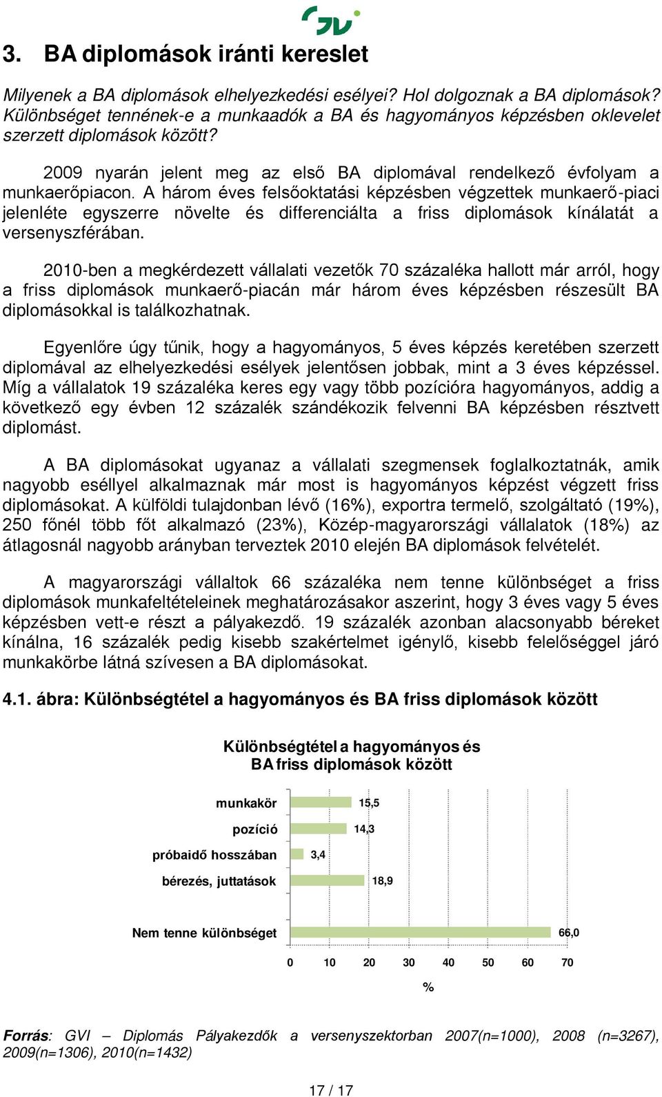 A három éves felsőoktatási képzésben végzettek munkaerő-piaci jelenléte egyszerre növelte és differenciálta a friss diplomások kínálatát a versenyszférában.