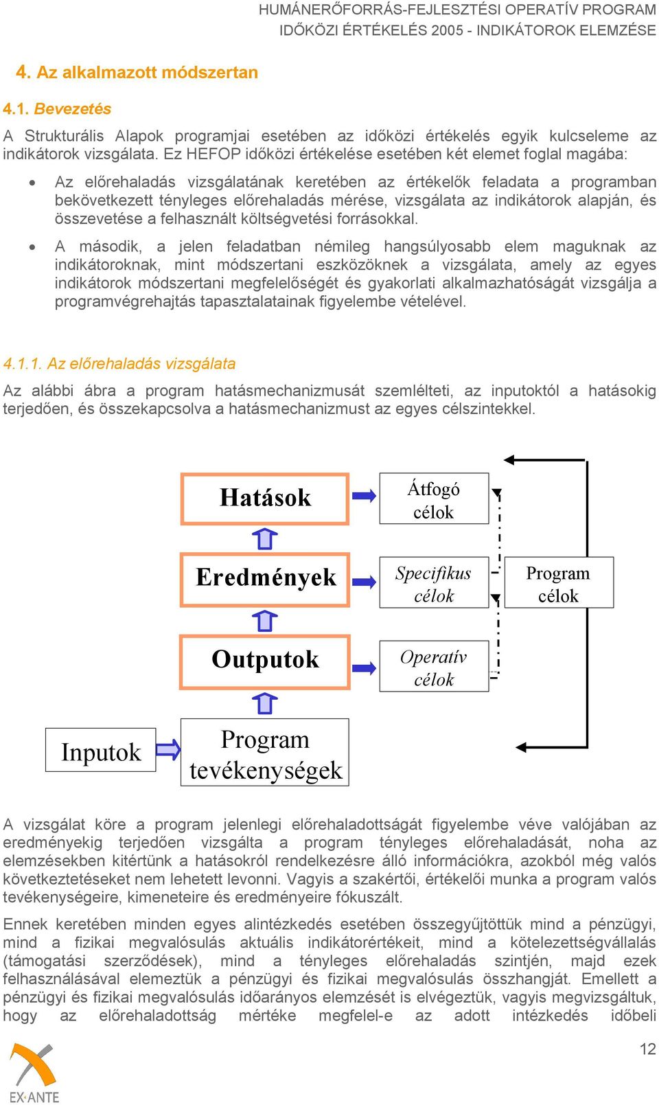 indikátorok alapján, és összevetése a felhasznált költségvetési forrásokkal.