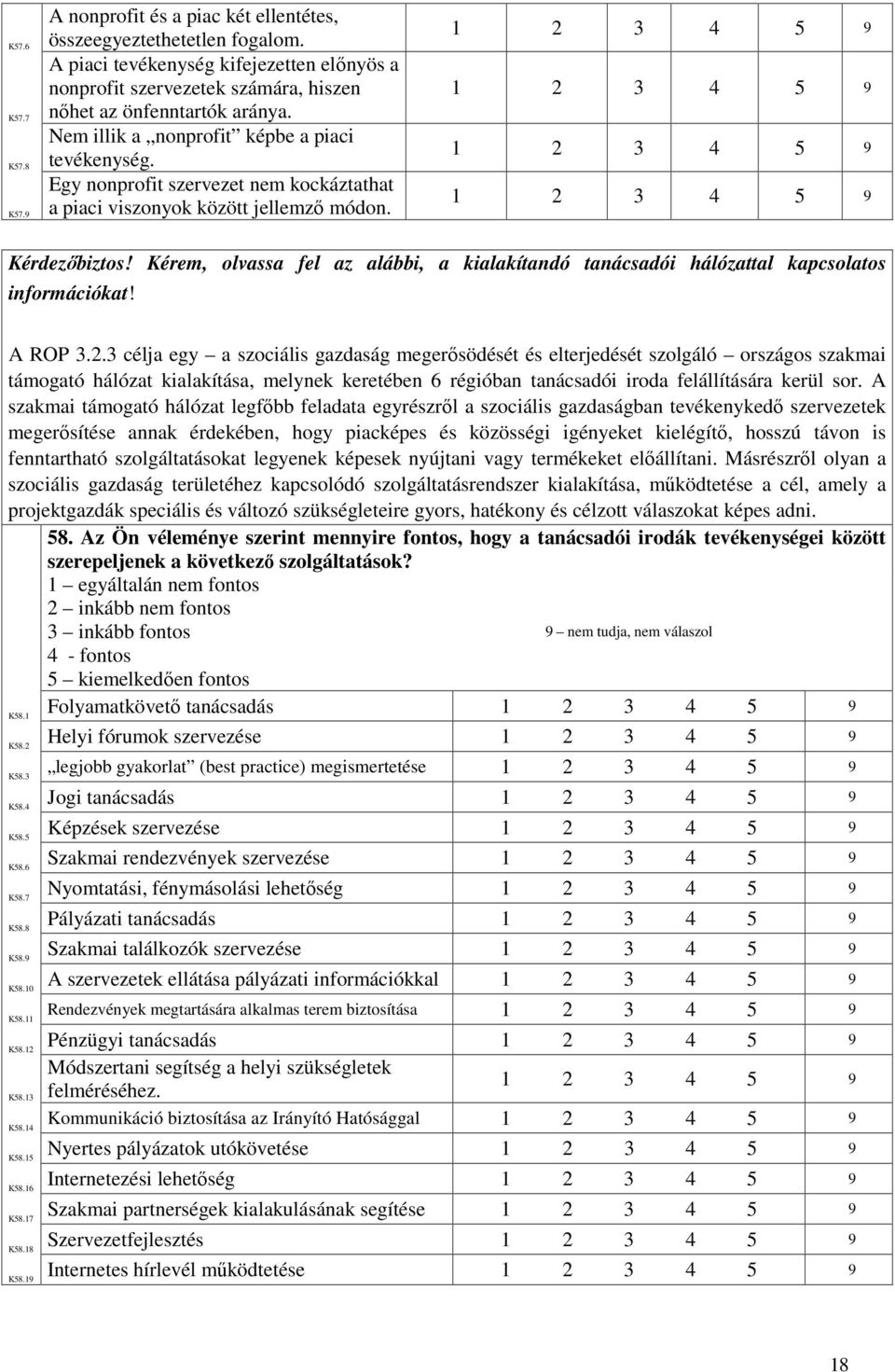 Egy nonprofit szervezet nem kockáztathat a piaci viszonyok között jellemzı módon. Kérdezıbiztos! Kérem, olvassa fel az alábbi, a kialakítandó tanácsadói hálózattal kapcsolatos információkat! A ROP 3.