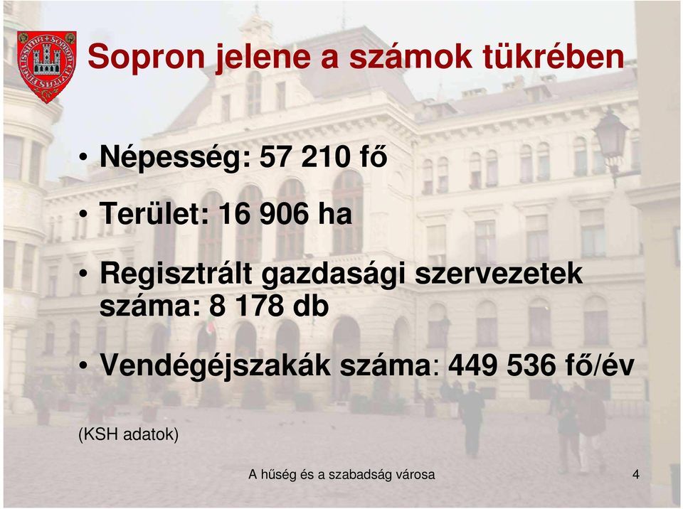 szervezetek száma: 8 178 db Vendégéjszakák száma: