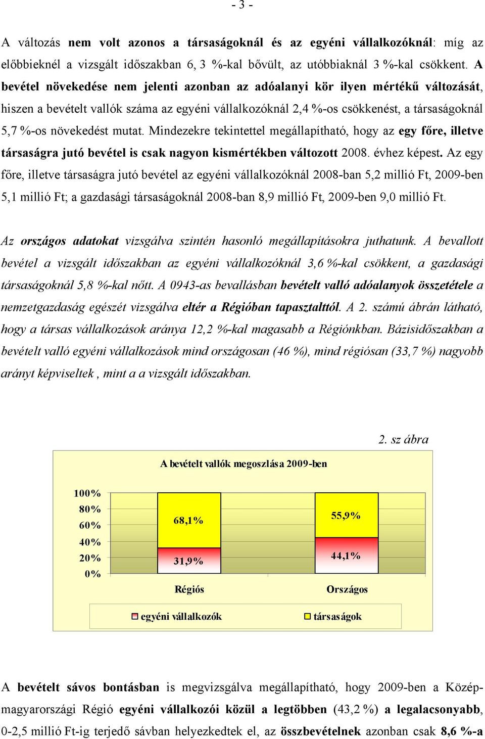 mutat. Mindezekre tekintettel megállapítható, hogy az egy főre, illetve társaságra jutó bevétel is csak nagyon kismértékben változott 2008. évhez képest.