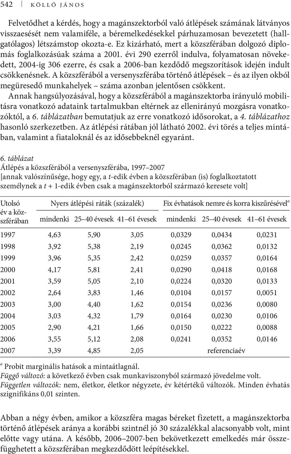 évi 290 ezerről indulva, folyamatosan növekedett, 2004-ig 306 ezerre, és csak a 2006-ban kezdődő megszorítások idején indult csökkenésnek.