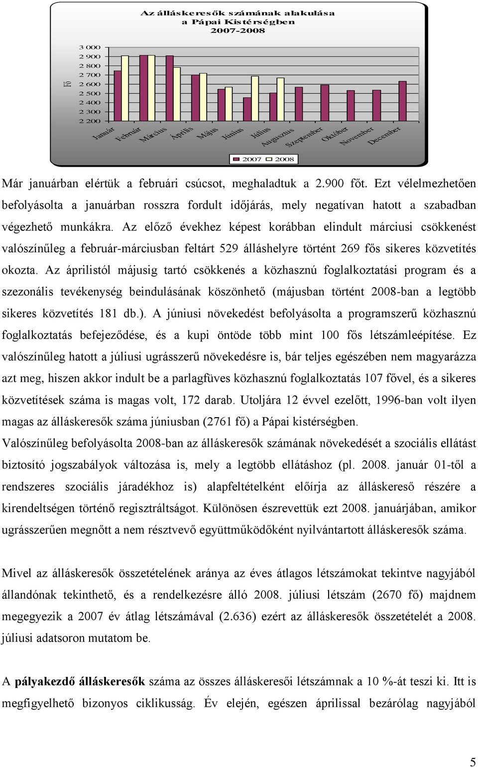 Ezt vélelmezhetően befolyásolta a januárban rosszra fordult időjárás, mely negatívan hatott a szabadban végezhető munkákra.