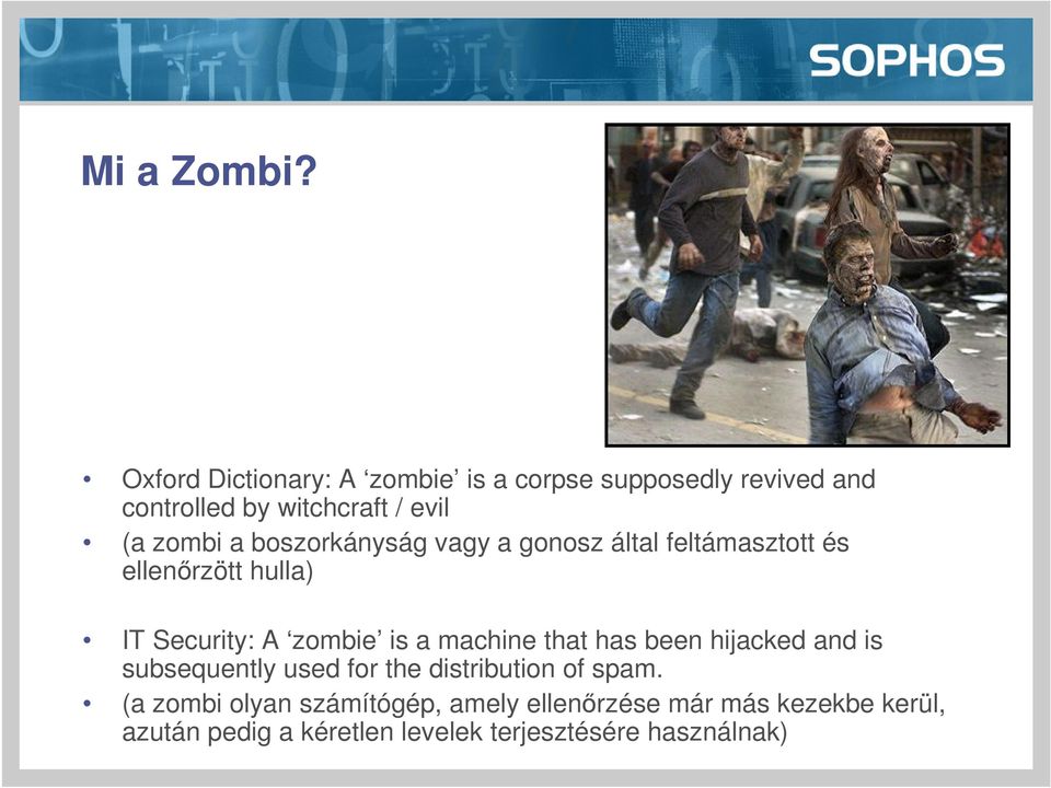 boszorkányság vagy a gonosz által feltámasztott és ellenőrzött hulla) IT Security: A zombie is a machine