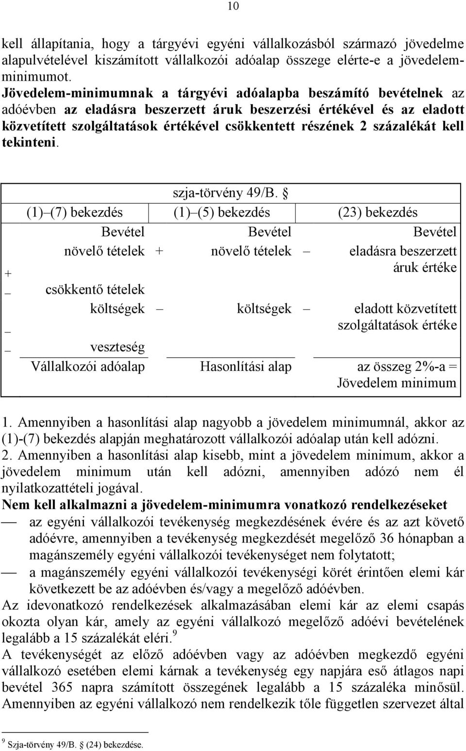 százalékát kell tekinteni. + szja-törvény 49/B.