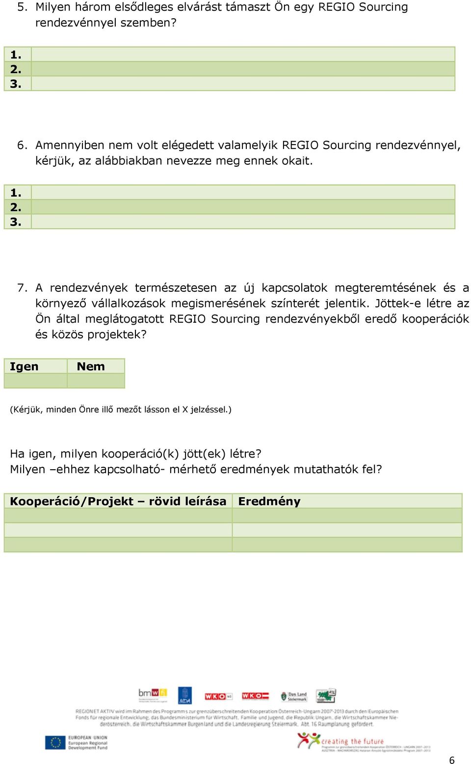 A rendezvények természetesen az új kapcsolatok megteremtésének és a környező vállalkozások megismerésének színterét jelentik.