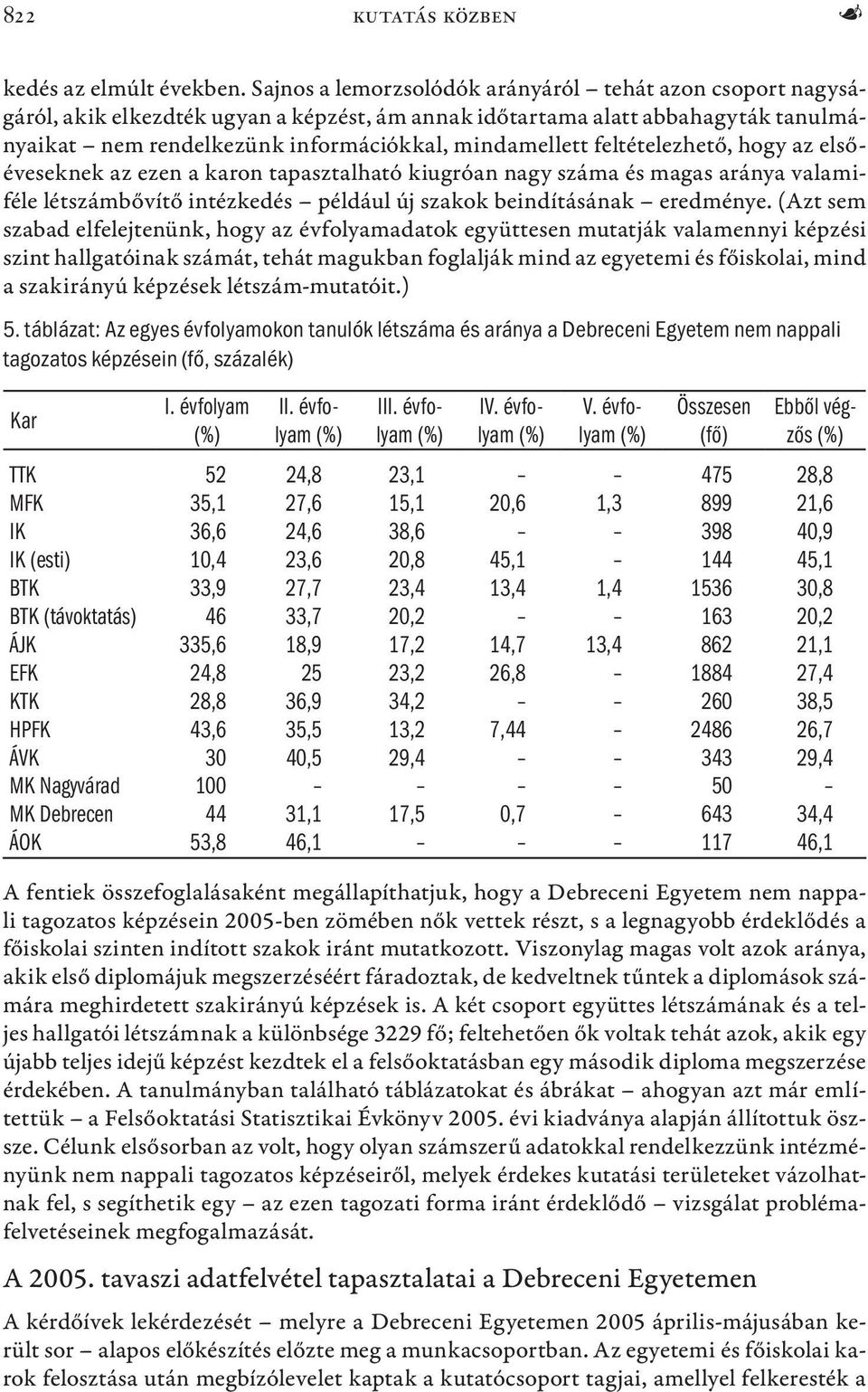 feltételezhető, hogy az elsőéveseknek az ezen a karon tapasztalható kiugróan nagy száma és magas aránya valamiféle létszámbővítő intézkedés például új szakok beindításának eredménye.