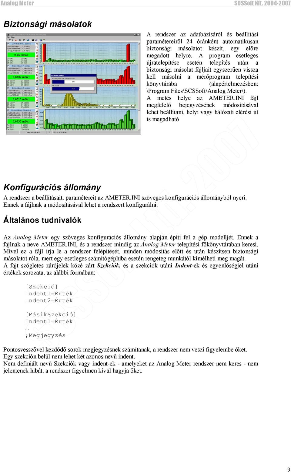 Files\SCSSoft\Analog Meter\). A metés helye az AMETER.