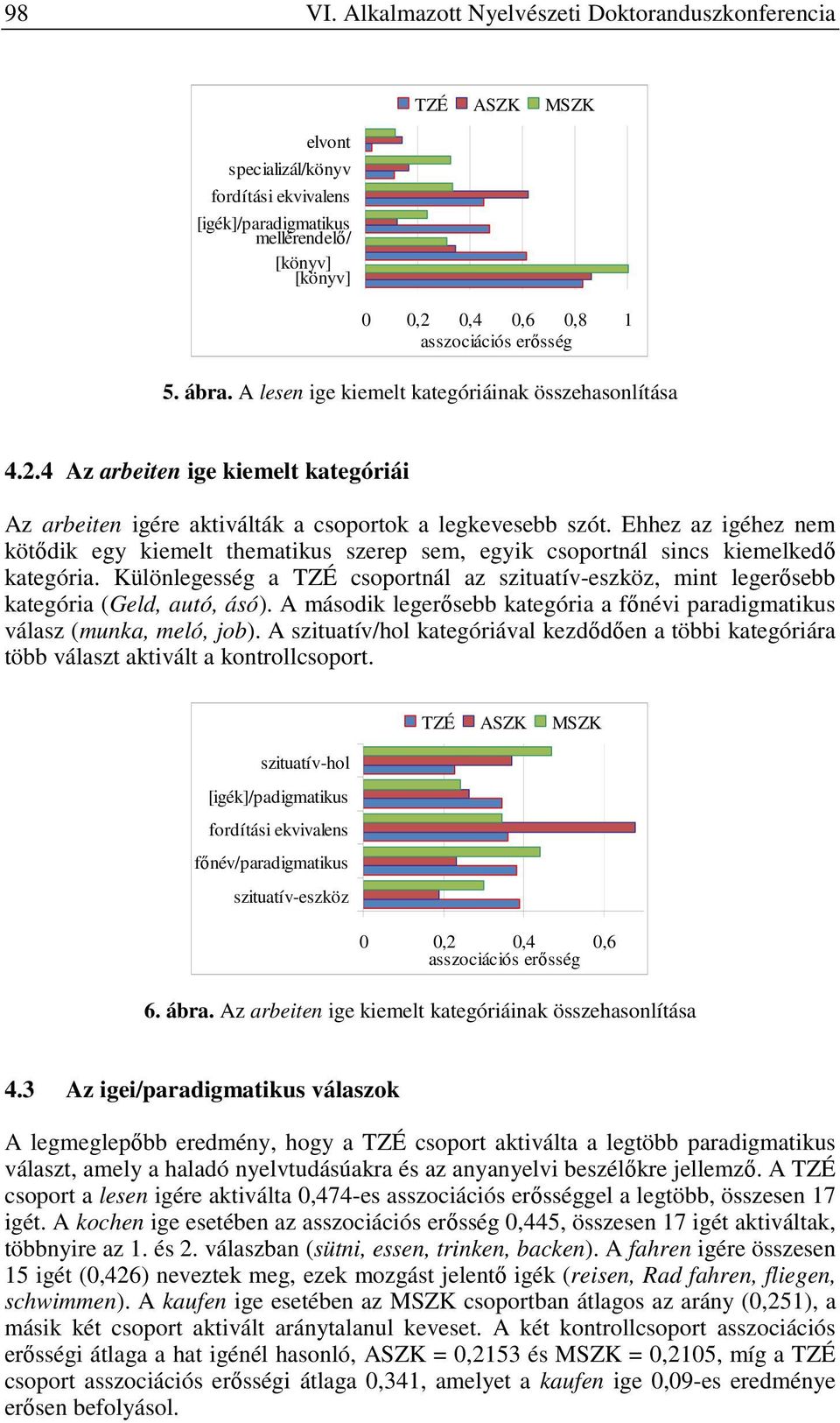 Ehhez az igéhez nem kötődik egy kiemelt thematikus szerep sem, egyik csoportnál sincs kiemelkedő kategória.