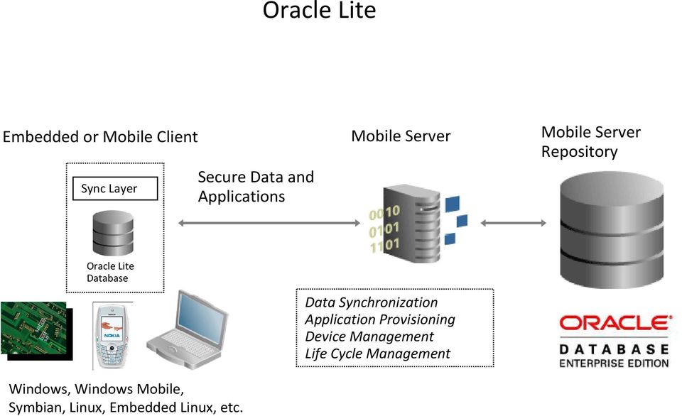 Database Data Synchronization Application Provisioning Device