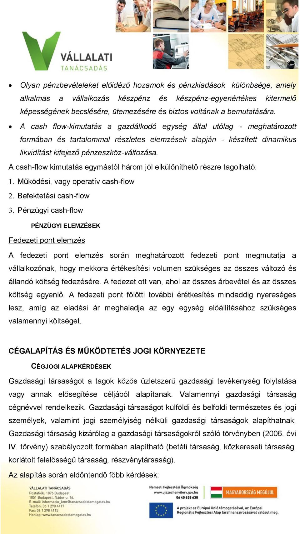 A cash flow-kimutatás a gazdálkodó egység által utólag - meghatározott formában és tartalommal részletes elemzések alapján - készített dinamikus likvidítást kifejező pénzeszköz-változása.