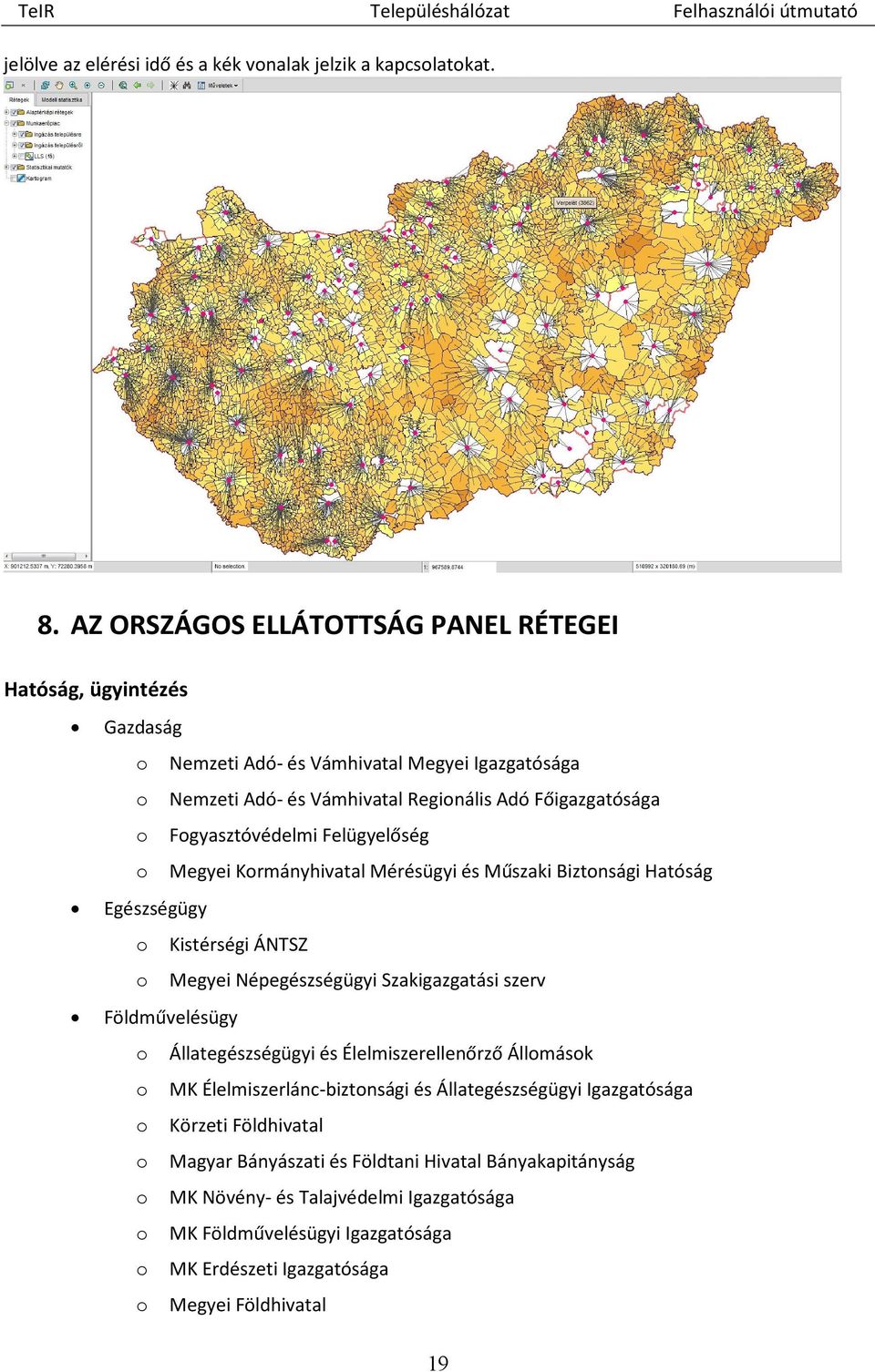 Felügyelőség o Megyei Kormányhivatal Mérésügyi és Műszaki Biztonsági Hatóság Egészségügy o Kistérségi ÁNTSZ o Megyei Népegészségügyi Szakigazgatási szerv Földművelésügy o Állategészségügyi és