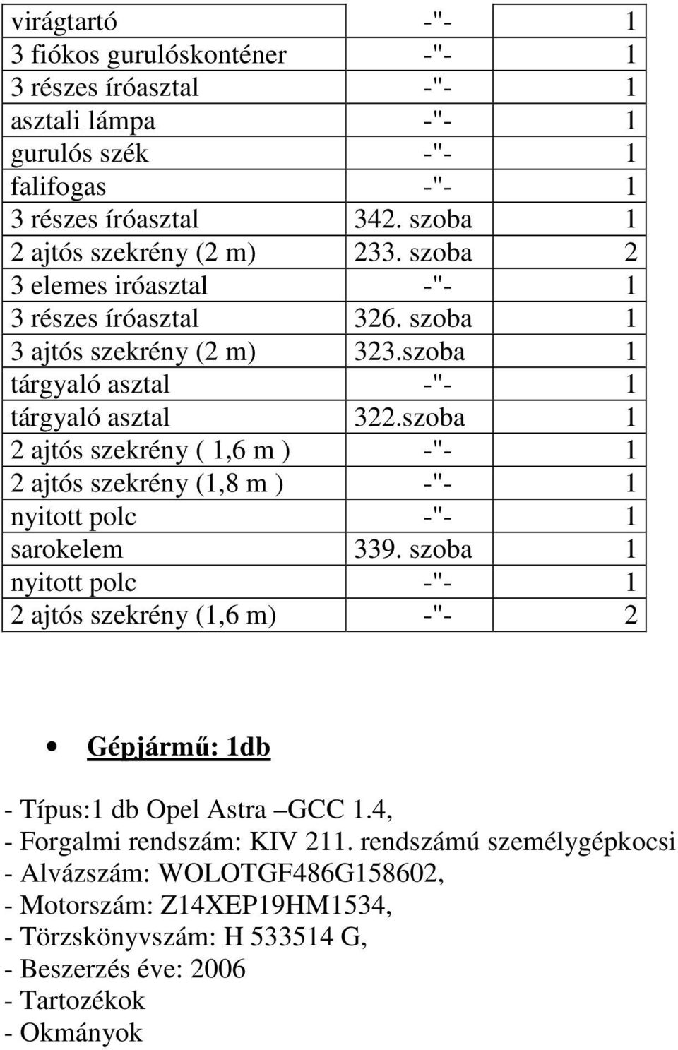 szoba 1 2 ajtós szekrény ( 1,6 m ) -"- 1 2 ajtós szekrény (1,8 m ) -"- 1 nyitott polc -"- 1 sarokelem 339.