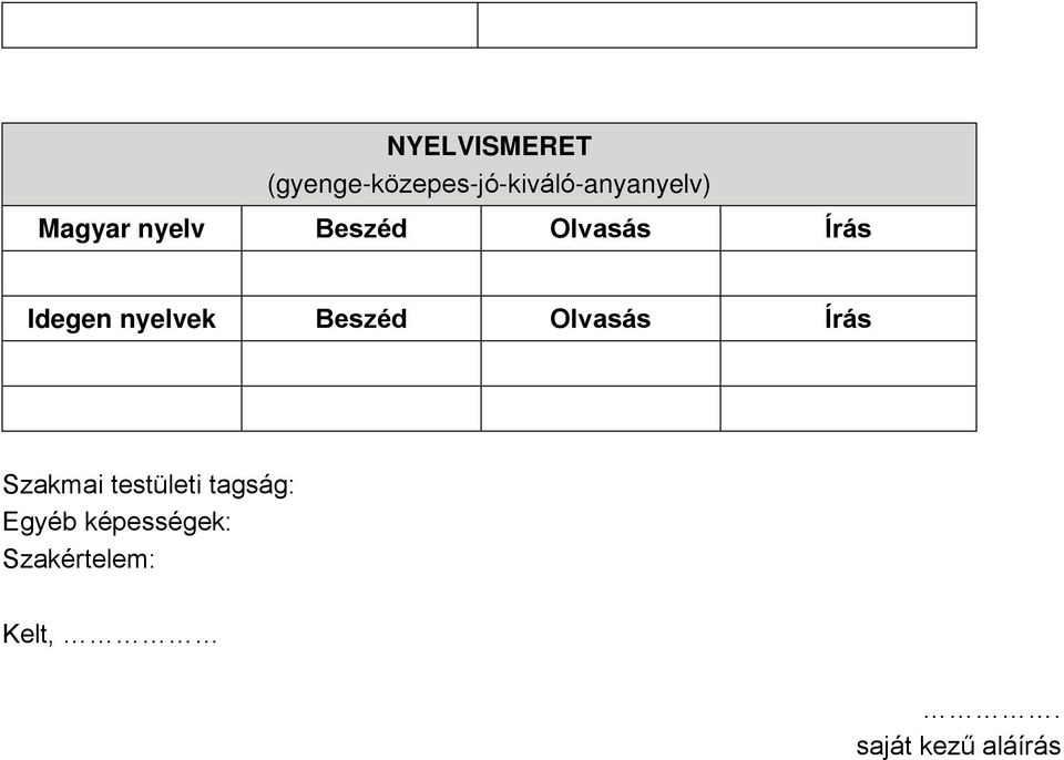 Beszéd Olvasás Írás Szakmai testületi tagság: