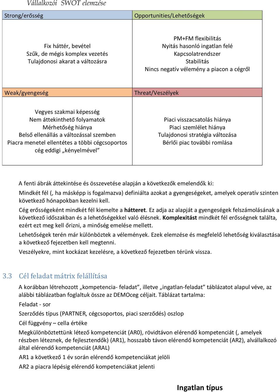 változással szemben Piacra menetel ellentétes a többi cégcsoportos cég eddigi kényelmével Piaci visszacsatolás hiánya Piaci szemlélet hiánya Tulajdonosi stratégia változása Bérlői piac további