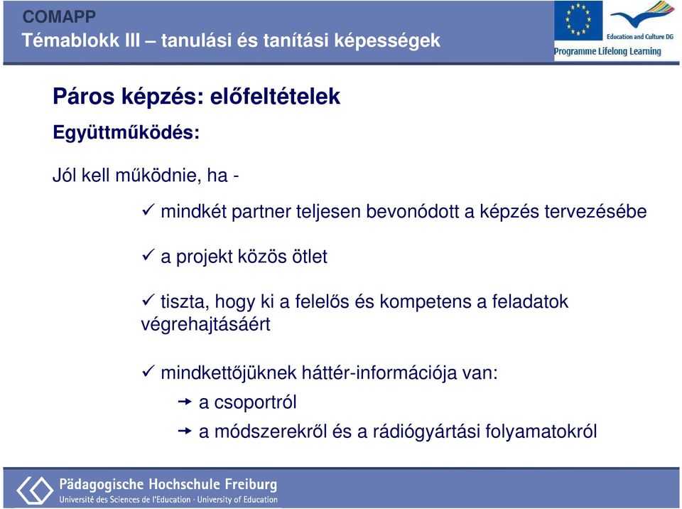 hogy ki a felelős és kompetens a feladatok végrehajtásáért mindkettőjüknek
