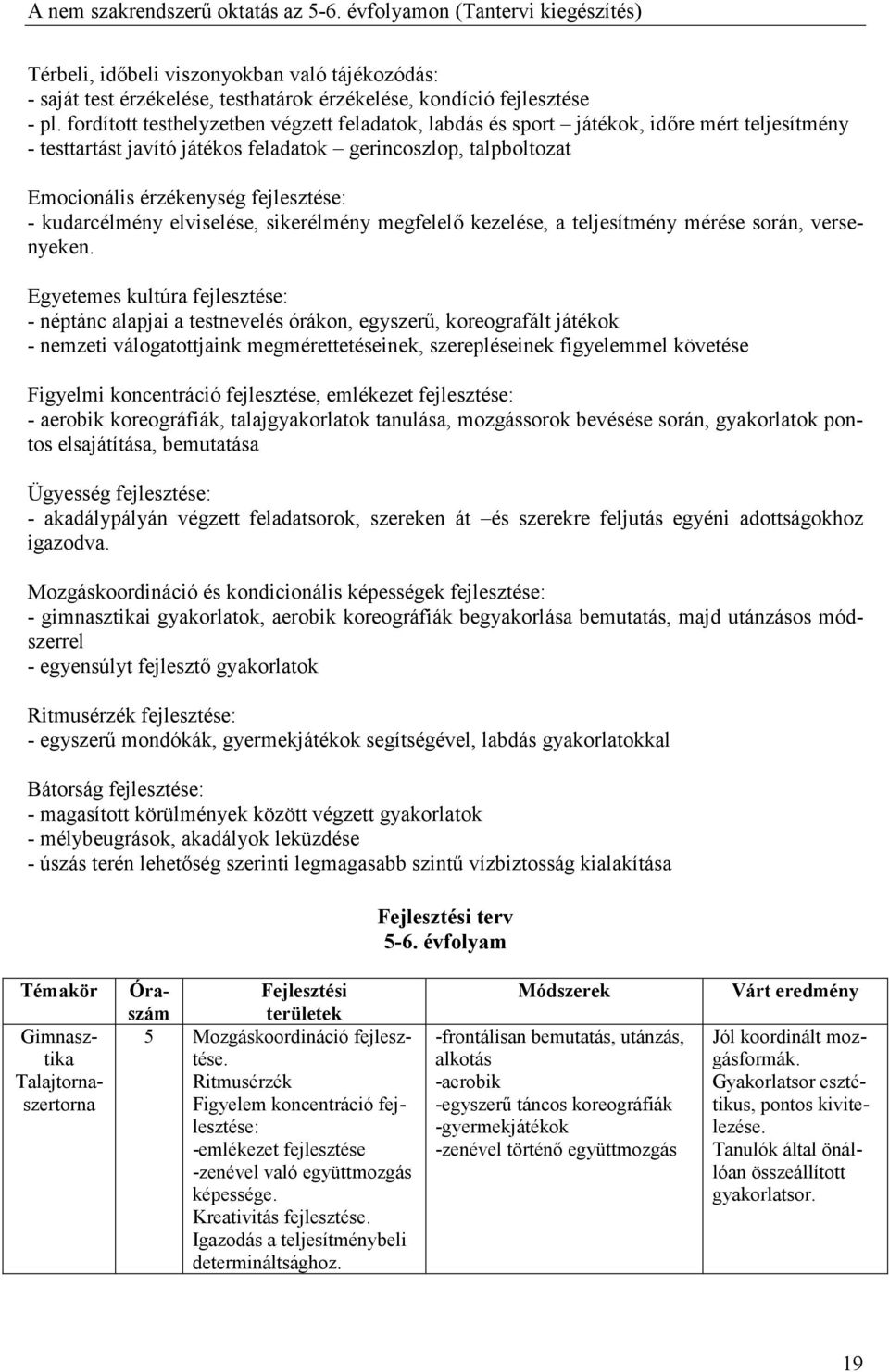 kudarcélmény elviselése, sikerélmény megfelelı kezelése, a teljesítmény mérése során, versenyeken.