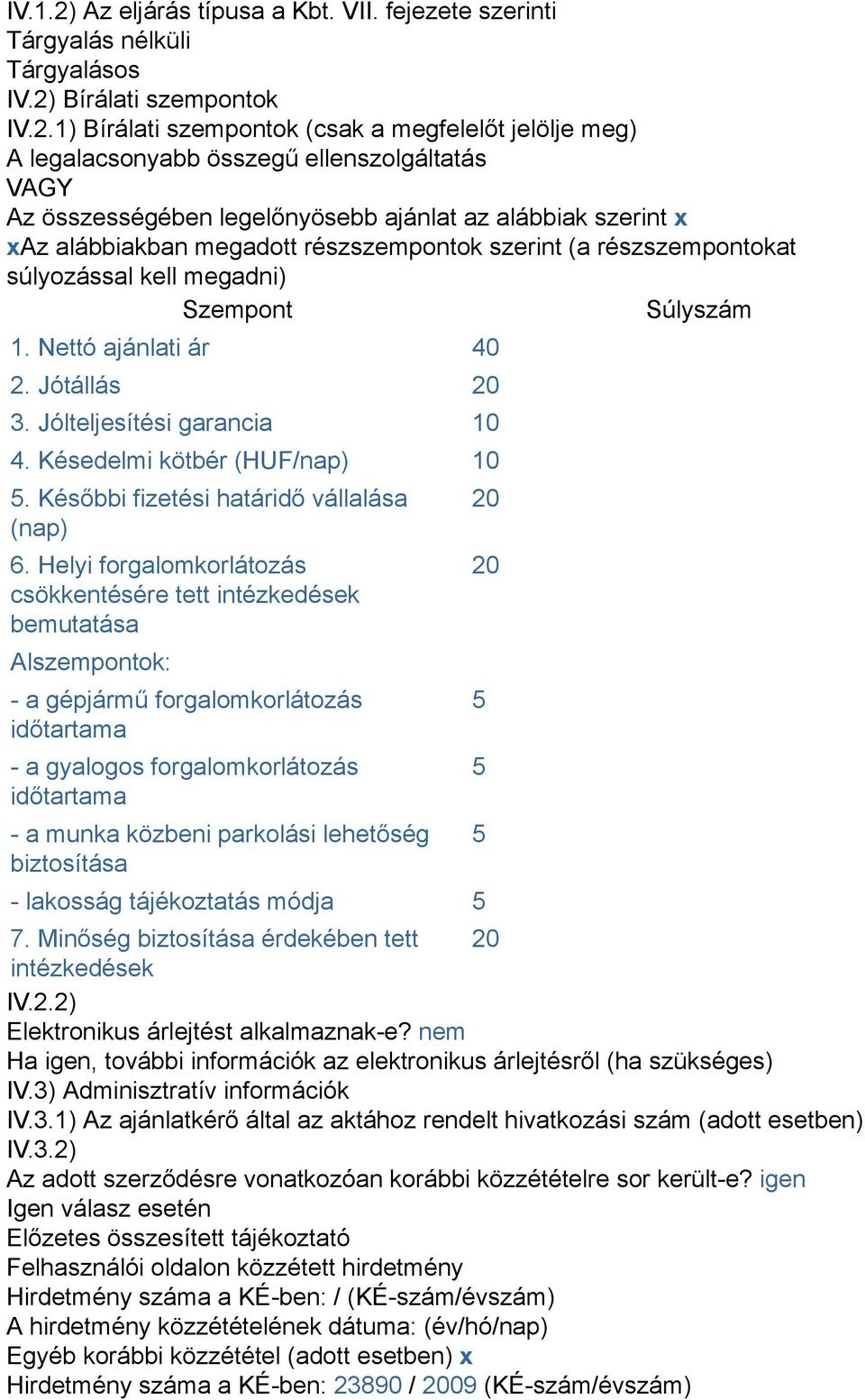 Bírálati szempontok IV.2.