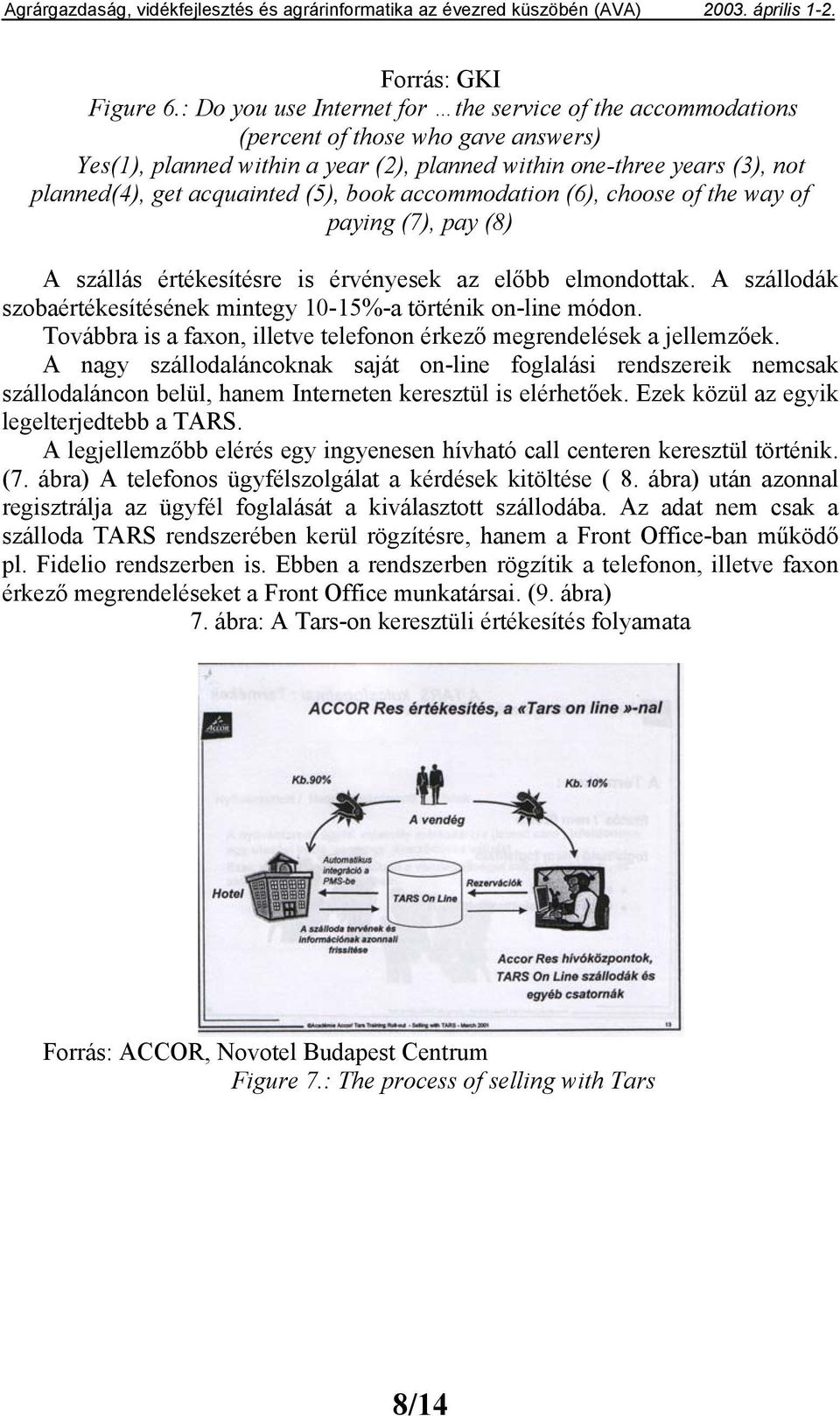 (5), book accommodation (6), choose of the way of paying (7), pay (8) A szállás értékesítésre is érvényesek az előbb elmondottak.