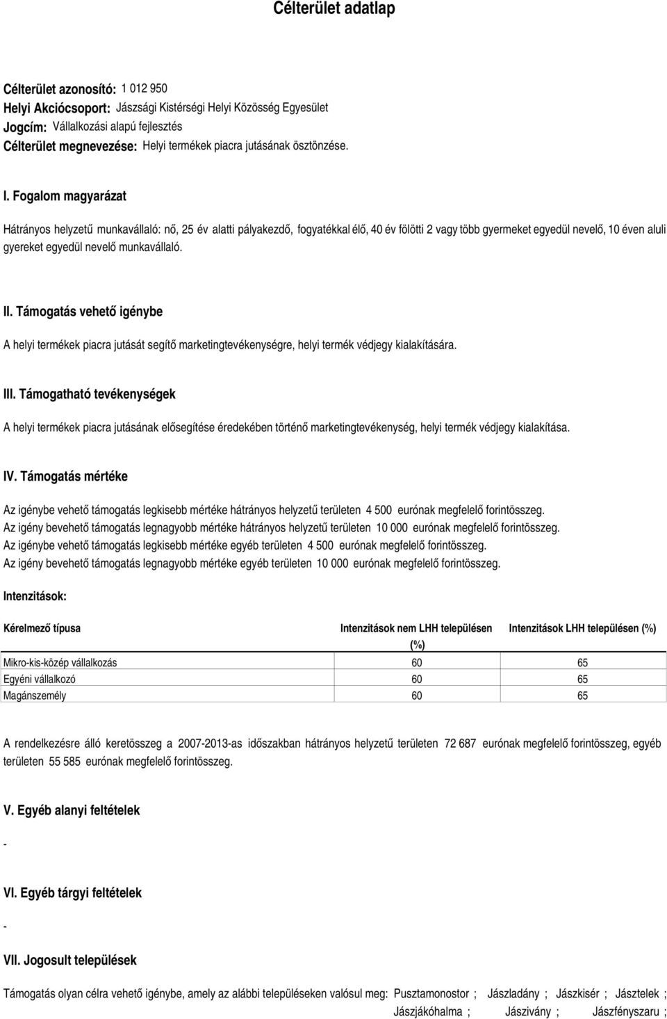 Fogalom magyarázat Hátrányos helyzetű munkavállaló: nő, 25 év alatti pályakezdő, fogyatékkal élő, 40 év fölötti 2 vagy több gyermeket egyedül nevelő, 10 éven aluli gyereket egyedül nevelő