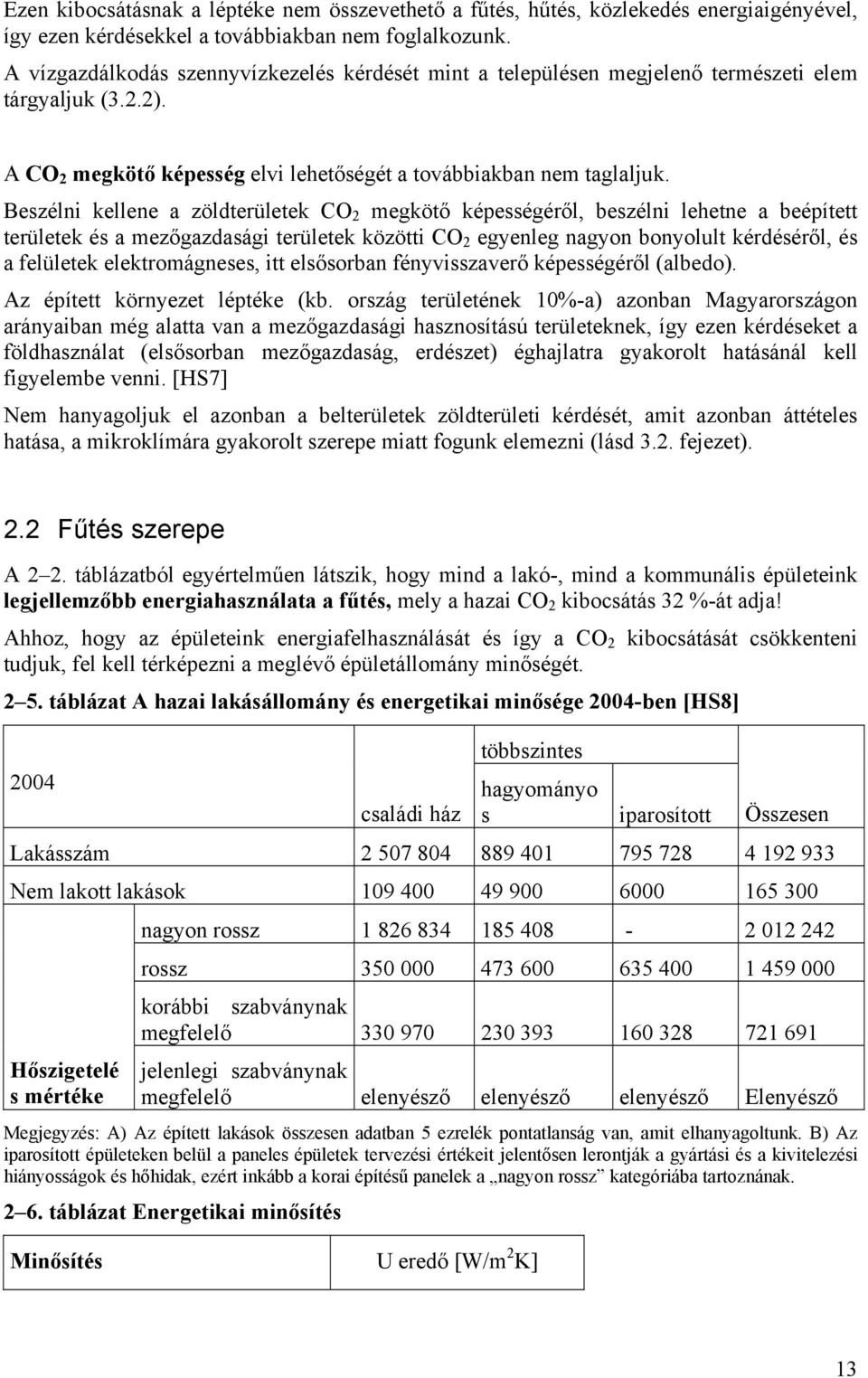 Beszélni kellene a zöldterületek CO 2 megkötő képességéről, beszélni lehetne a beépített területek és a mezőgazdasági területek közötti CO 2 egyenleg nagyon bonyolult kérdéséről, és a felületek