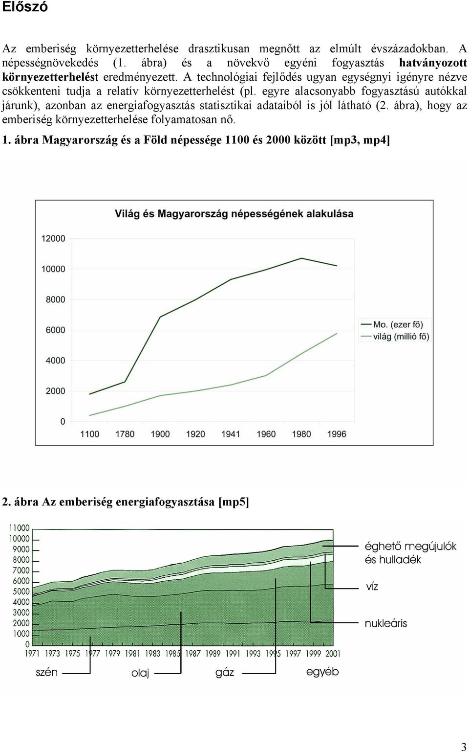 A technológiai fejlődés ugyan egységnyi igényre nézve csökkenteni tudja a relatív környezetterhelést (pl.