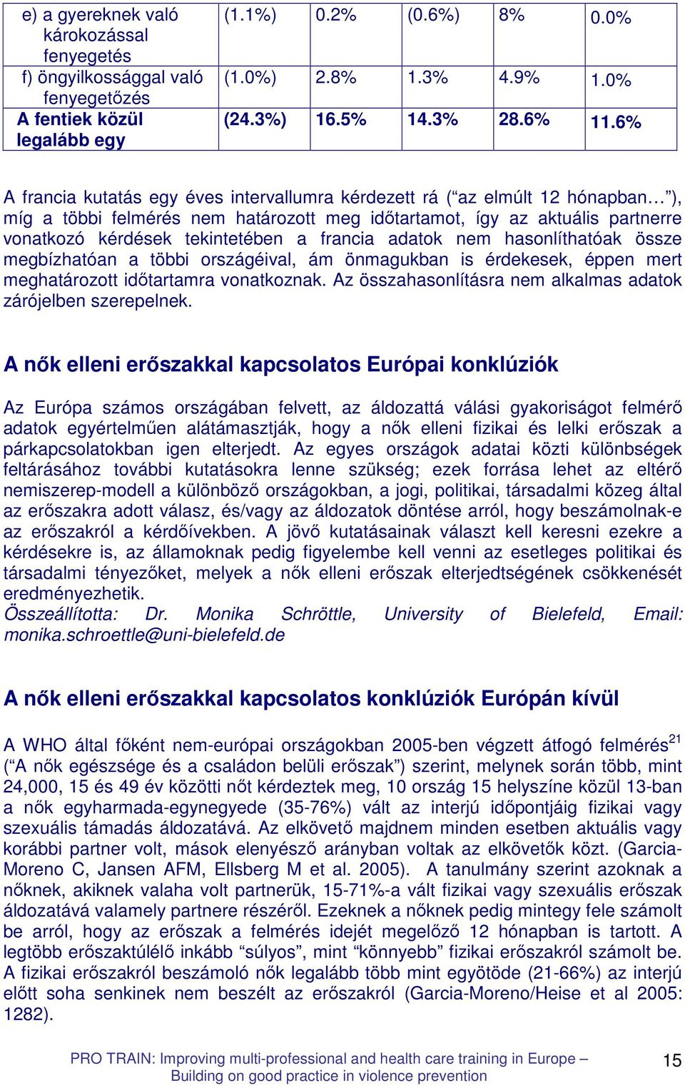 francia adatok nem hasonlíthatóak össze megbízhatóan a többi országéival, ám önmagukban is érdekesek, éppen mert meghatározott idıtartamra vonatkoznak.