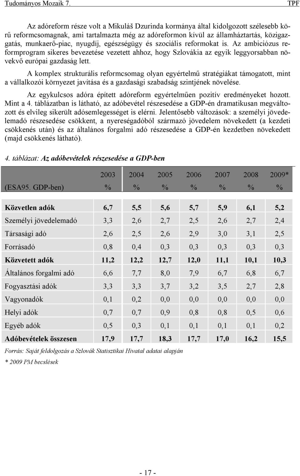 nyugdíj, egészségügy és szociális reformokat is. Az ambiciózus reformprogram sikeres bevezetése vezetett ahhoz, hogy Szlovákia az egyik leggyorsabban növekvő európai gazdaság lett.