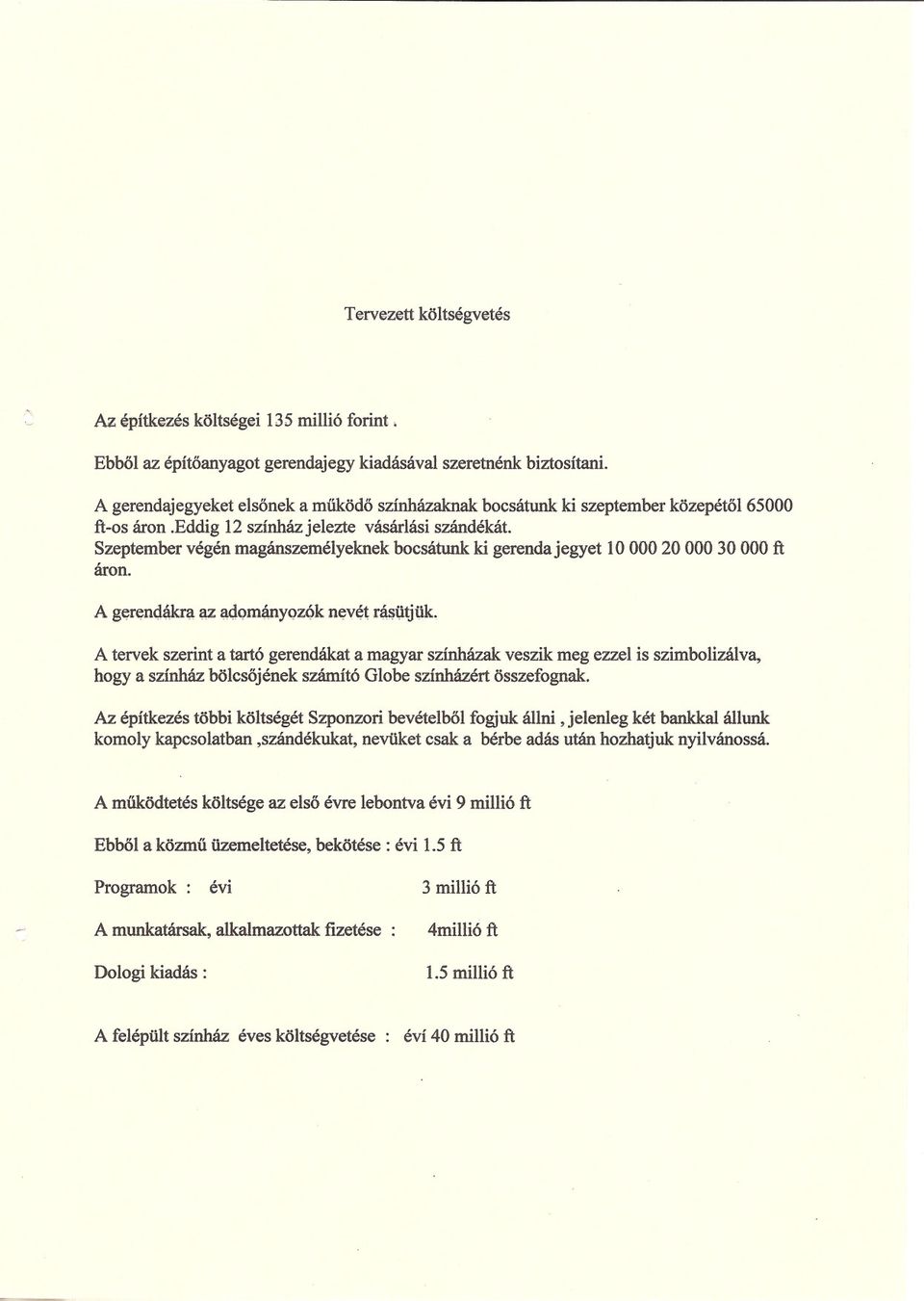 Szeptember végén magánszemélyeknek bocsátunk ki gerenda jegyet 10 000 20 000 30 000 ft áron.