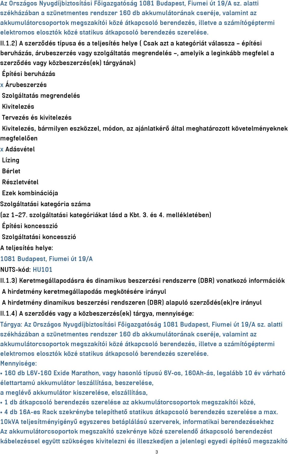 statikus átkapcsoló berendezés szerelése. II.1.