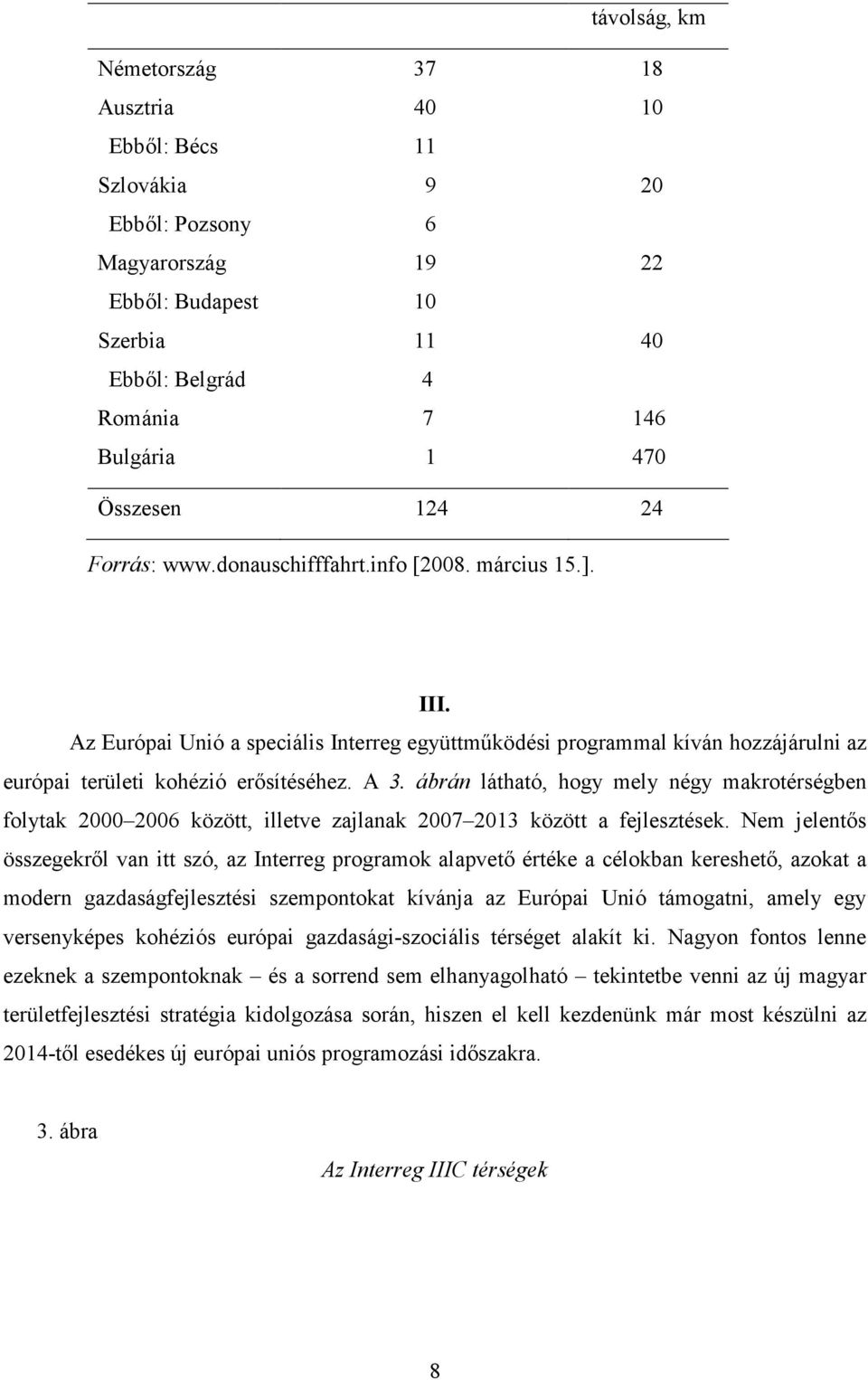 ábrán látható, hogy mely négy makrotérségben folytak 2000 2006 között, illetve zajlanak 2007 2013 között a fejlesztések.