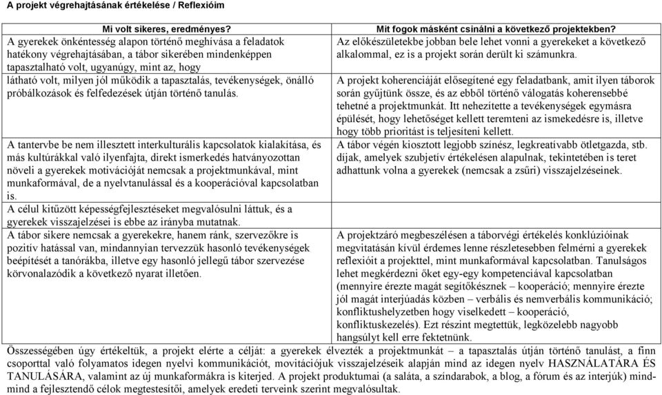 tapasztalás, tevékenységek, önálló próbálkozások és felfedezések útján történő tanulás.